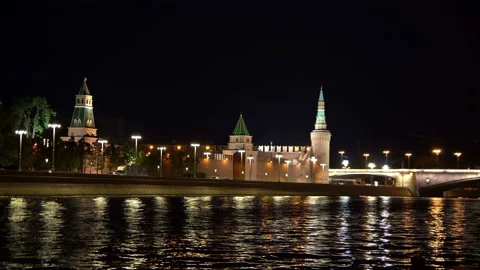 Moscow. Embankment. Video stock 112138564
