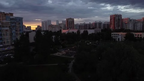 Moscow evening Stock Footage 158247833