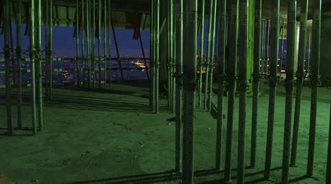 Moscow General view with river in twilight, panorama Vídeos de archivo 24803515