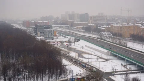Moscow highway, timelapse Stock Footage 103388522