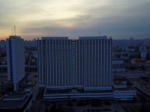 Moscow hotels Stock Footage 76914470