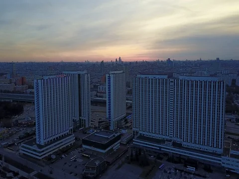 Moscow hotels Stock Footage 76915222