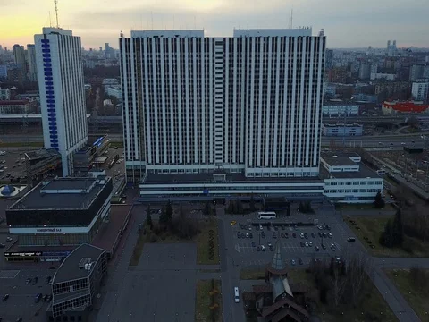 Moscow hotels Stock Footage 76915400