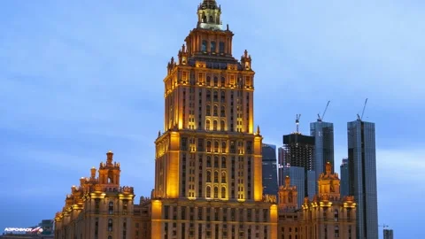 Moscow Hyper lapse Stock Footage 155124489