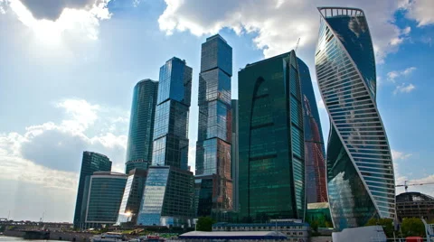 Moscow International Business Center. Stock Footage