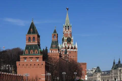 Moscow Kremlin and Red square. Stock Photos