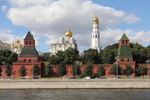 Moscow Kremlin in August Stock Photos