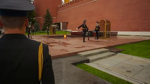 Moscow Kremlin - Changing of the Guard 스톡 동영상 84093750