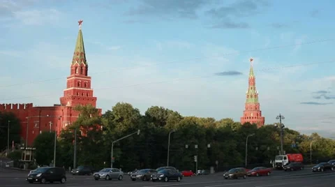 Moscow Kremlin Stock Footage 8524194