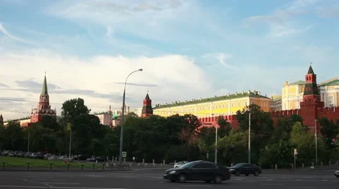 Moscow Kremlin Stock Footage 8524206
