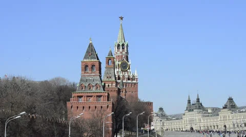 Moscow Kremlin Stock Footage 22722346
