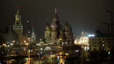Moscow Kremlin. Night 動画素材 110912944