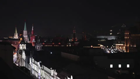 Moscow Kremlin Night 動画素材 236403649