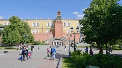 Moscow Kremlin Park Stock Footage 111334201