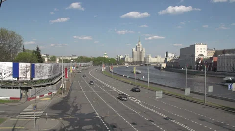 Moscow Kremlin Red Square Moscow river embankment and vicinities 15.MTS Stock Footage 30857072