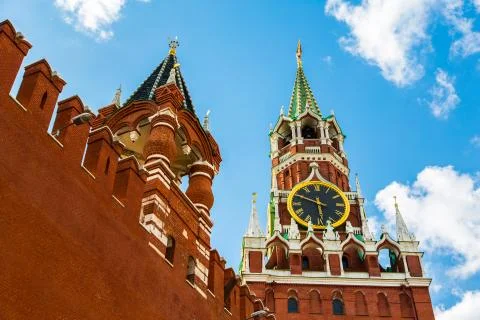 Moscow Kremlin spring Stock Photos