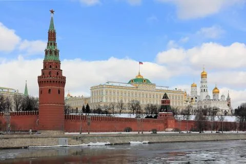 Moscow Kremlin in the spring Stock Photos