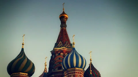 Moscow Kremlin sunset Stock Footage 23732403