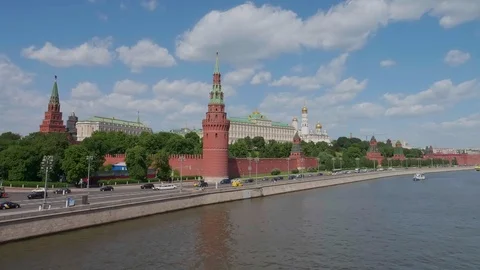 Moscow Kremlin Timelapse 库存影片 111391509