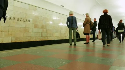 Moscow Metro Vídeos de archivo 41821413