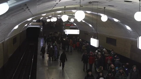 Moscow metro Stock Footage 101883396