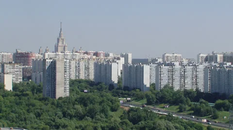 Moscow new building 01 Stock Footage 25071765