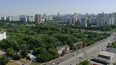 Moscow new building Stock Footage 25071667