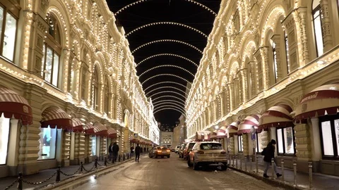 Moscow New Year Stock Footage 85717791