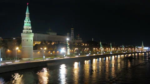 Moscow night Stock-Footage 888478