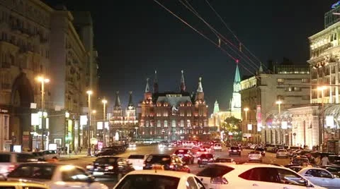 Moscow at night 動画素材 11059039