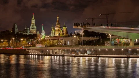 Moscow night Video stock 82520836