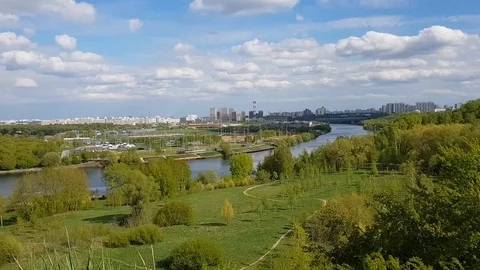Moscow panorama Stock Footage 107437075