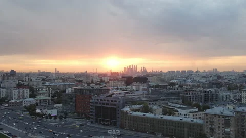 Moscow panorama Stock Footage 142534936