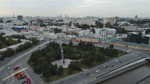Moscow panorama Stock Footage 142537072