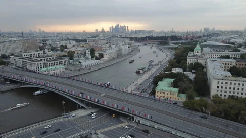 Moscow panorama Stock Footage 142538818