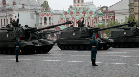 Moscow parade Stock Footage 29646243