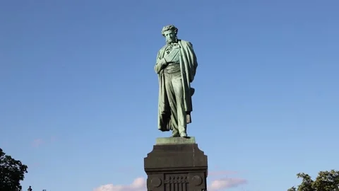 Moscow, Pushkin monument on Pushkin square, close-up. Video stock 134144252
