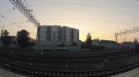 MOSCOW RAIL LINES Stock Footage