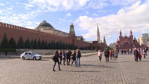 Moscow red square day 7 스톡 동영상 97665662