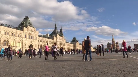 Moscow red square day 스톡 동영상 97665296
