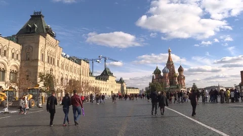 Moscow red square day 스톡 동영상 97665501