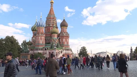 Moscow red square day 스톡 동영상 97665705