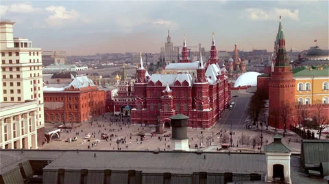 Moscow-Red Square overview Stock Footage 39774861