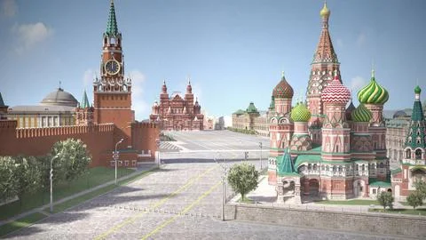 Moscow Red Square Russia 3D Model