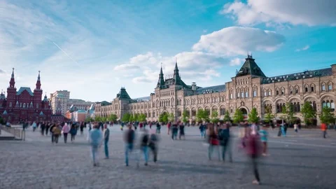 Moscow Red square time lapse Stock-Footage 84643511