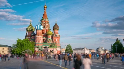 Moscow Red square time lapse Stock-Footage 84649810