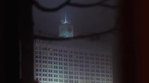 Moscow in the reflection Stock Footage 309882699