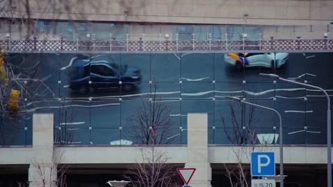 Moscow in the reflection Stock Footage 309883005