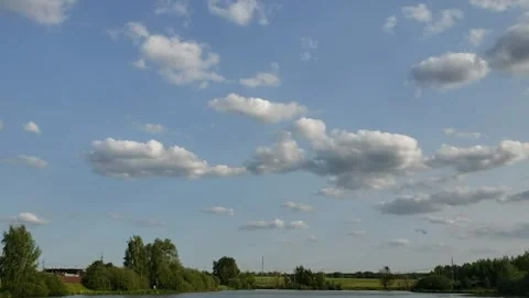 Moscow region. Clouds in the sky Stock Footage 253256001