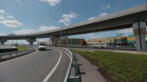 The Moscow Ring Road Stock Footage 53378537